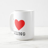 Mug J'adore la voile (Devant gauche)
