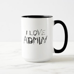 Mug J'adore l'administrateur - urbain, haut de gamme