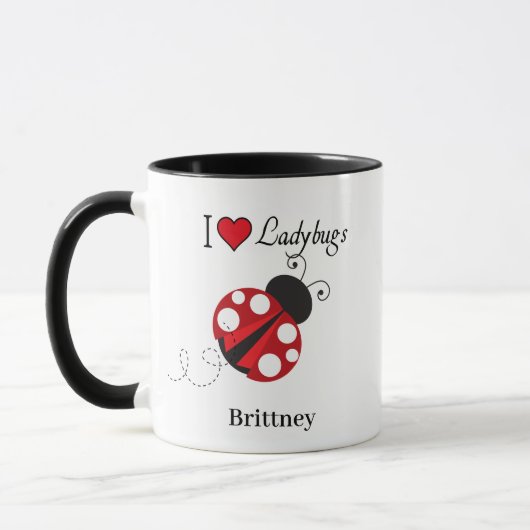 Mug J'adore Ladybugs (Gauche)
