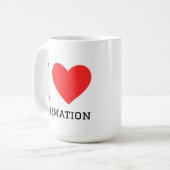Mug J'adore l'animation (Devant gauche)