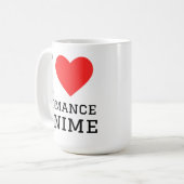 Mug J'adore l'anime romance (Devant gauche)