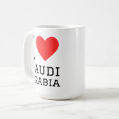 Mug J'adore l'Arabie saoudite (Devant gauche)