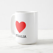 Mug J'adore l'Australie (Devant gauche)