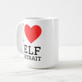 Mug J'adore l'autoportrait (Devant gauche)