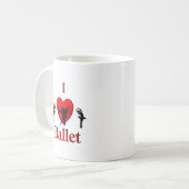 Mug J'adore le ballet (Devant gauche)