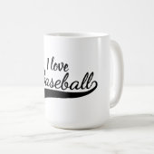 Mug J'adore le baseball (Devant droit)