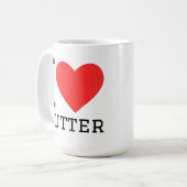 Mug J'adore le beurre (Devant gauche)