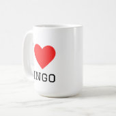 Mug J'adore le bingo (Devant gauche)