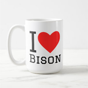 Mug J'adore le bison