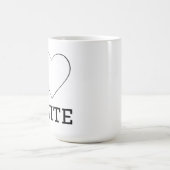 Mug J'adore le blanc  (Centre)