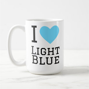 Mug J'adore le bleu clair