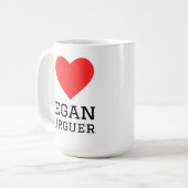 Mug J'adore le burger vegan (Devant gauche)