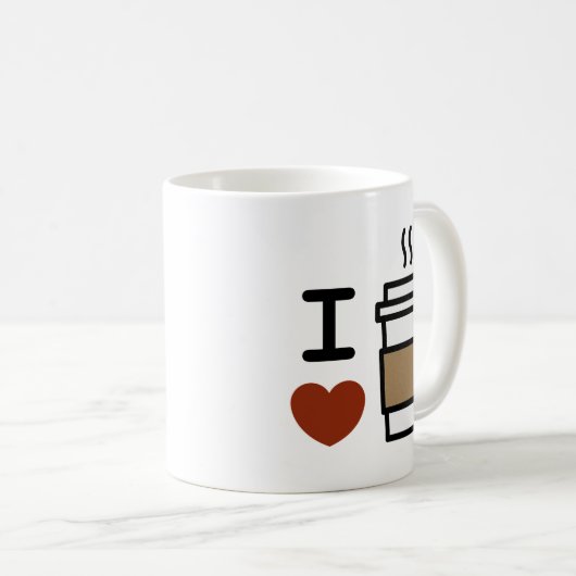 Mug J'adore le café (Devant droit)