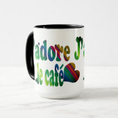 Mug J'adore le café (Devant gauche)