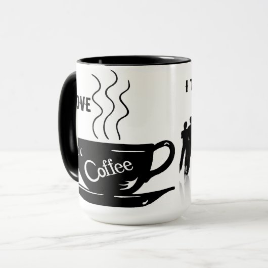 Mug J'adore le café (Devant gauche)