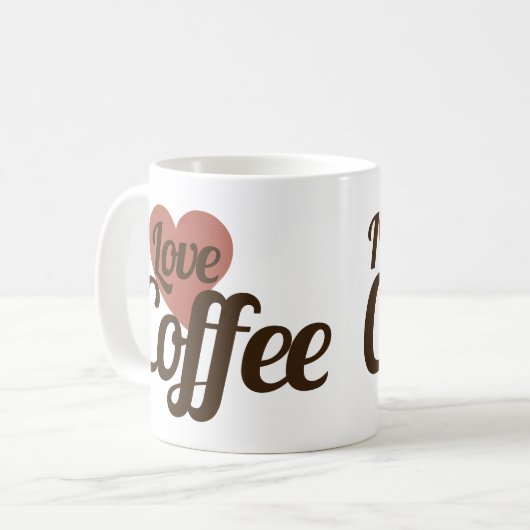 Mug J'adore le café (Devant gauche)