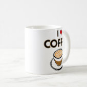 Mug J'adore le café (Devant droit)