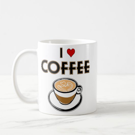 Mug J'adore le café (Gauche)