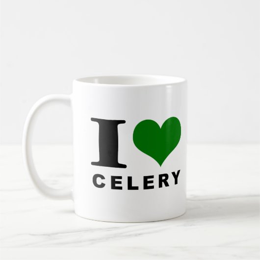 Mug J'adore le céleri, l'amant céleri (Gauche)
