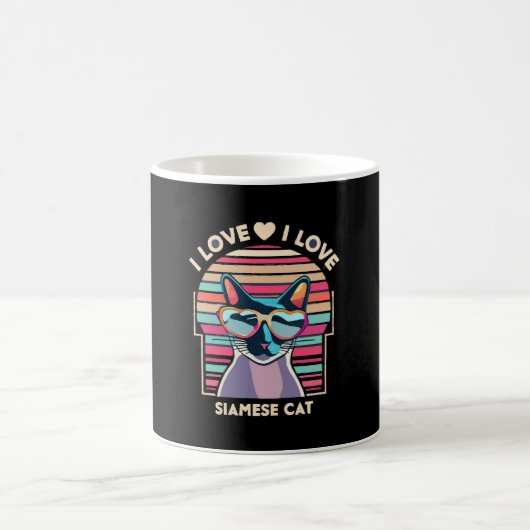 Mug J'adore le chat siamois (Centre)