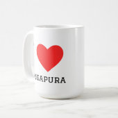 Mug J'adore le chat singapura (Devant gauche)