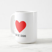 Mug J'adore le chien de prairie (Devant gauche)