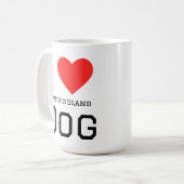 Mug J'adore le chien Terre-Neuve  (Devant gauche)