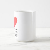 Mug J'adore le clavier de gamer (Centre)
