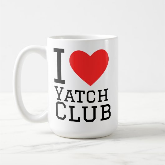 Mug J'adore le club de yacht (Gauche)