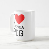 Mug J'adore le cochon d'Inde (Devant gauche)
