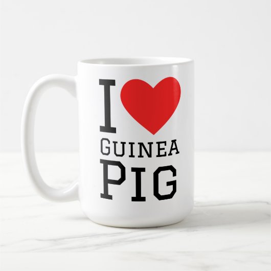 Mug J'adore le cochon d'Inde (Gauche)