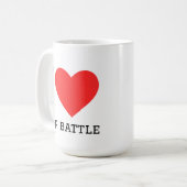 Mug J'adore le combat de rap (Devant gauche)
