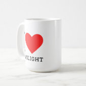 Mug J'adore le crépuscule (Devant gauche)