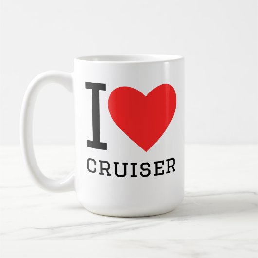 Mug J'adore le croiseur (Gauche)