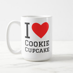 Mug J'adore le cupcake aux biscuits