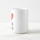 Mug J'adore le cygne noir  (Centre)