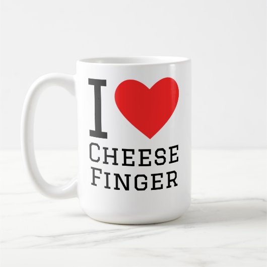 Mug J'adore le doigt de fromage (Gauche)