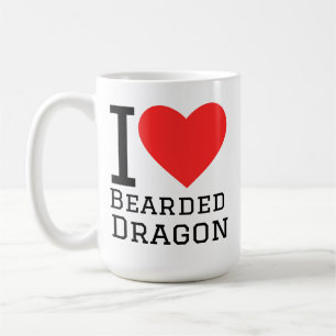 Mug J'adore le dragon barbu