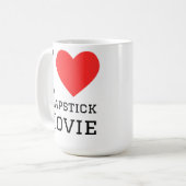 Mug J'adore le film burlesque (Devant gauche)