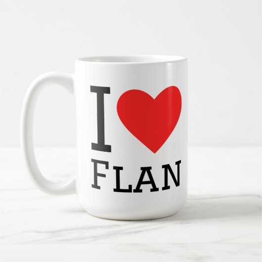 Mug J'adore le flan (Gauche)