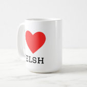 Mug J'adore le gallois (Devant gauche)
