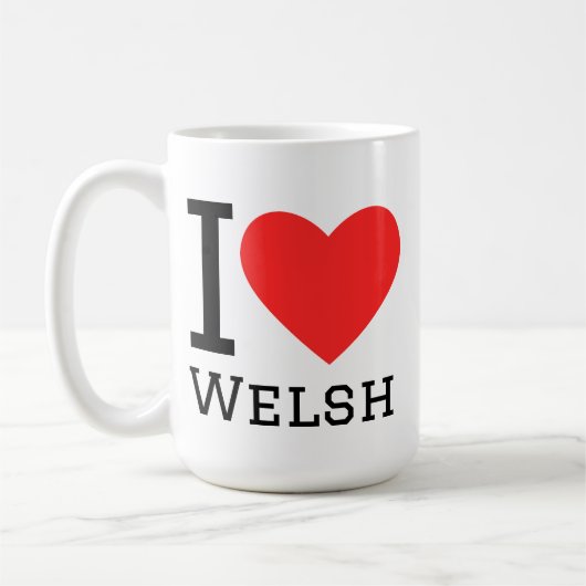 Mug J'adore le gallois (Gauche)