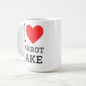 Mug J'adore le gâteau aux carottes (Devant gauche)