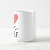 Mug J'adore le gâteau de boîte de glace (Centre)