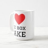 Mug J'adore le gâteau de boîte de glace (Devant gauche)