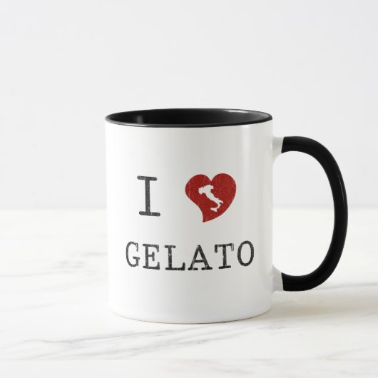 Mug J'adore le gelato (Droite)