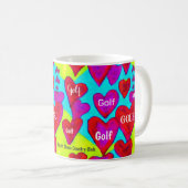 Mug "J'adore le GOLF !" Golf Membre Valentine Gift (Devant droit)