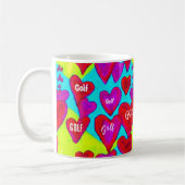 Mug "J'adore le GOLF !" Golf Membre Valentine Gift (Gauche)