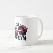 Mug J'adore le gymnase (Devant droit)