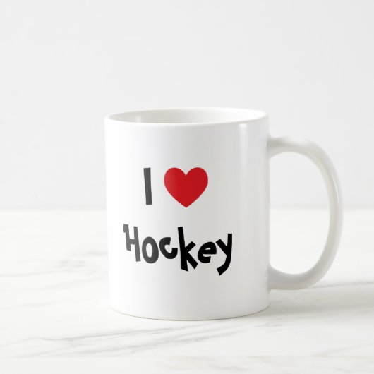 Mug J'adore le hockey (Droite)